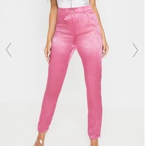 Barbie Pink Straight Satin Pants (Size 4) NEW w/o Tags